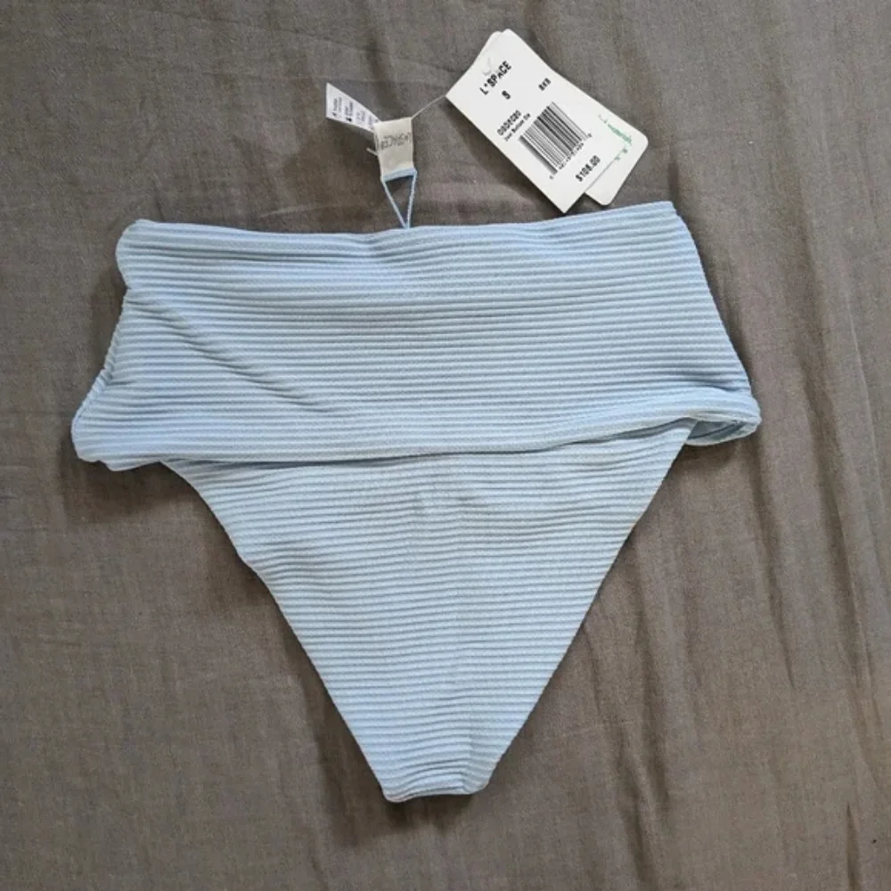 L*Space Jess Desi Bikini Set Sky Blue Ribbed